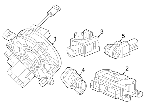 2023 GMC Canyon Air Bag Components Diagram