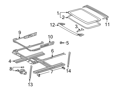 2007 Pontiac Vibe Sunroof Diagram