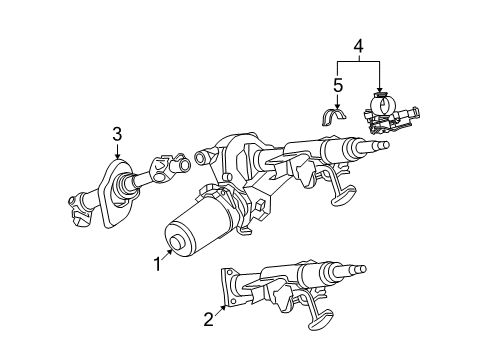 2006 Saturn Ion Steering Column & Wheel, Steering Gear & Linkage Diagram