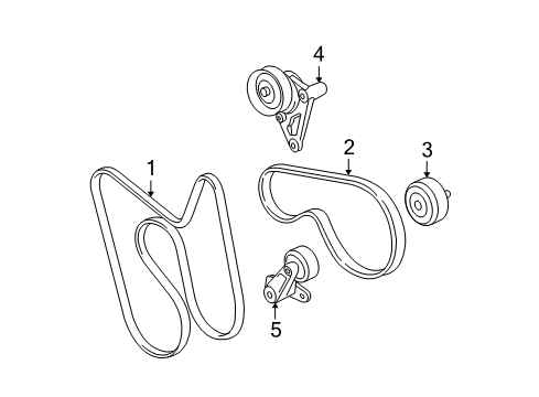 2007 Cadillac Escalade EXT Belts & Pulleys Diagram