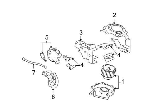 2007 Cadillac DTS Auxiliary Heater & A/C Diagram