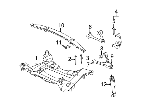 2011 Chevy Corvette Front Suspension, Lower Control Arm, Upper Control Arm, Ride Control, Stabilizer Bar, Suspension Components Diagram
