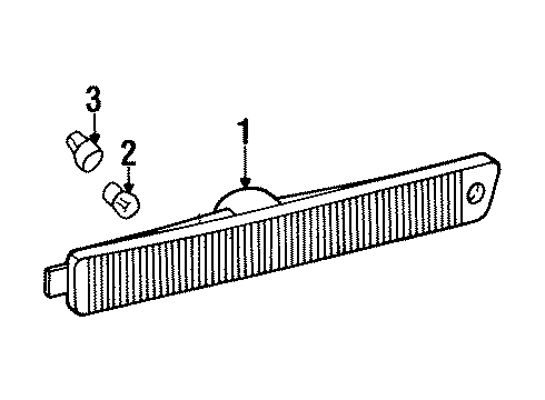 1999 Saturn SL Side Marker Lamps Diagram