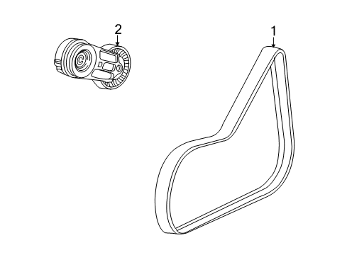 2007 Pontiac G5 Belts & Pulleys Diagram