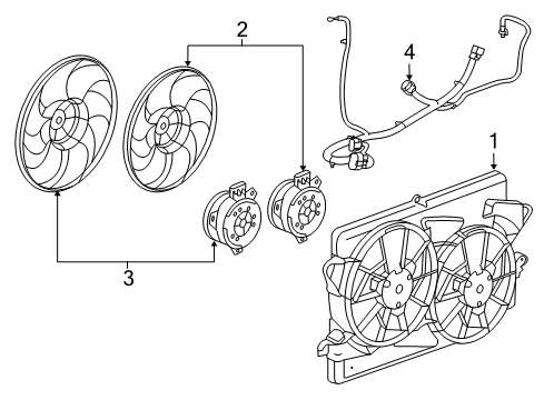 2015 Buick Regal Cooling System, Radiator, Water Pump, Cooling Fan Diagram