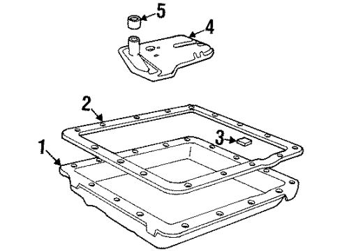 1997 GMC C2500 Suburban Automatic Transmission Diagram