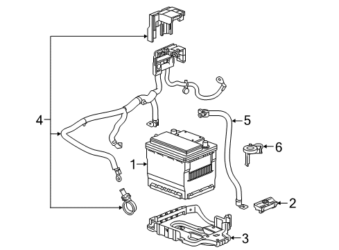 2016 Chevy Spark EV Hybrid Components, Battery, Cooling System Diagram