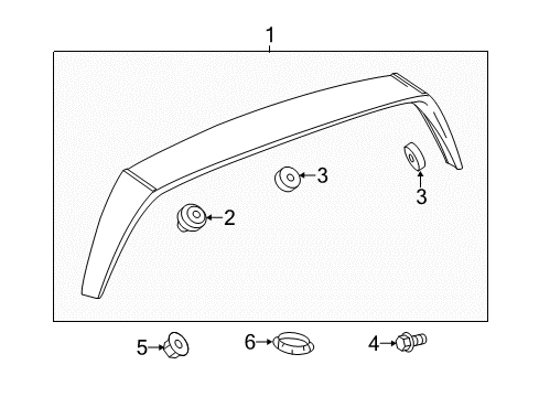 2014 Chevy Sonic Rear Spoiler Diagram