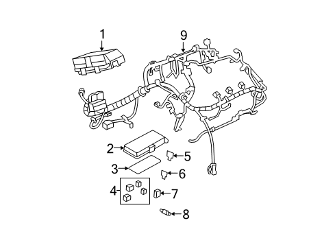2010 Chevy Malibu Fuse Box Diagram for 20822703
