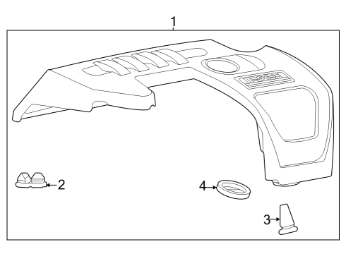 2008 Chevy Cobalt Engine Appearance Cover Diagram