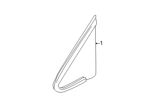 2015 Buick Verano Pillars, Rocker & Floor - Glass & Hardware Diagram