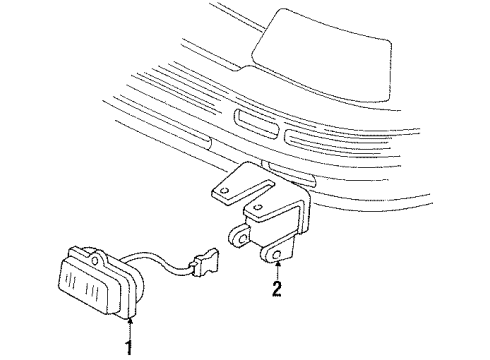 1992 Pontiac LeMans Fog Lamps Diagram
