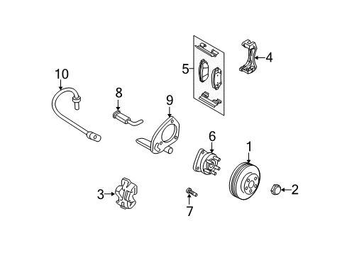 2006 Chevy Uplander Brake Components Diagram