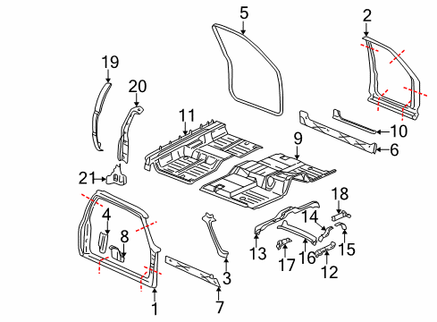 2005 Chevy Silverado 1500 Uniside Diagram