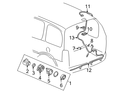 2001 Pontiac Montana Electrical Components Diagram