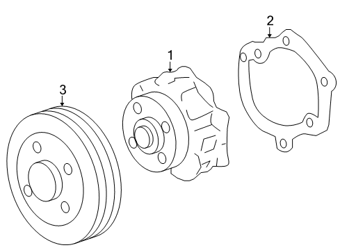 2011 Buick LaCrosse Cooling System, Radiator, Water Pump, Cooling Fan Diagram