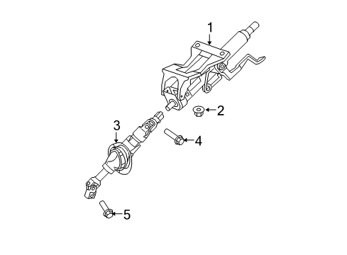 2015 Chevy Equinox Steering Column, Steering Wheel & Trim Diagram