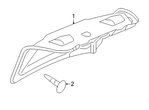2012 Chevy Impala Interior Trim - Trunk Lid Diagram
