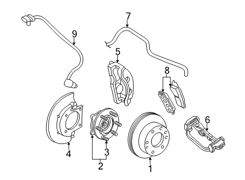 2001 GMC Sierra 3500 Anti-Lock Brakes Diagram