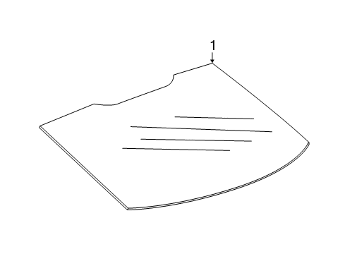 2018 Buick Regal Sportback Lift Gate - Glass & Hardware Diagram