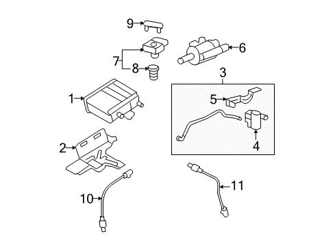 2008 Cadillac Escalade ESV Emission Components Diagram