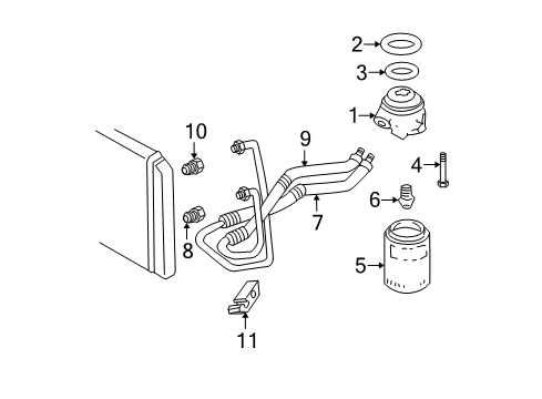 2000 GMC Sonoma Oil Cooler Diagram