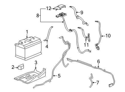 2012 GMC Sierra 2500 HD Battery Diagram
