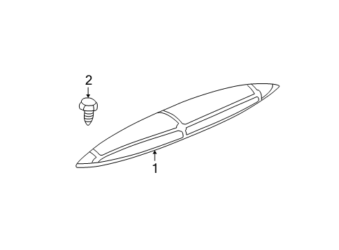 2002 Buick Rendezvous High Mount Lamps Diagram