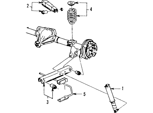 1984 Cadillac Fleetwood Upper Control Arm Diagram for 10000316