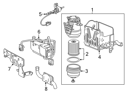 2018 Chevy Express 2500 Fuel System Components Diagram