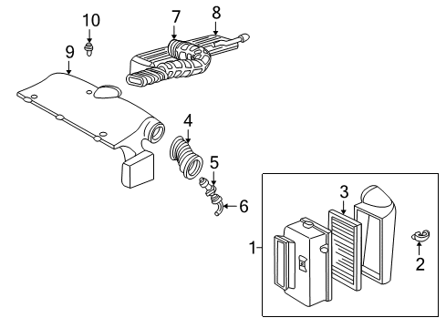 1997 Chevy S10 Air Intake Diagram