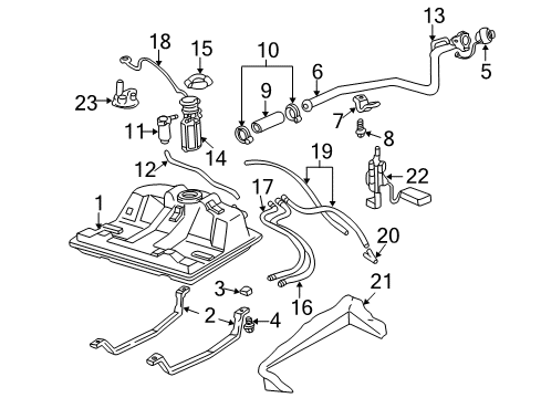 2000 Chevy Impala Fuel Supply Diagram