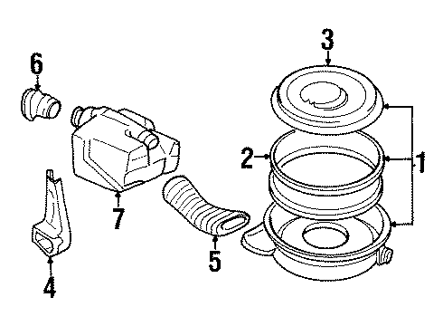1994 Chevy C2500 Suburban Air Intake Diagram