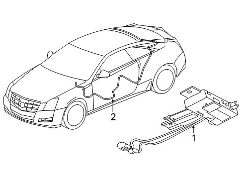 2011 Cadillac CTS Antenna & Radio Diagram