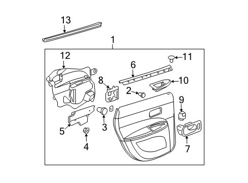 2007 Buick LaCrosse Rear Door Diagram