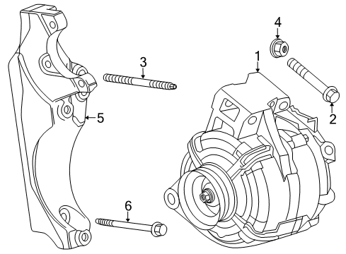 2013 Buick Regal Alternator Diagram for 13512760
