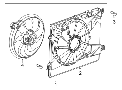 2016 Buick Encore Cooling System, Radiator, Water Pump, Cooling Fan Diagram