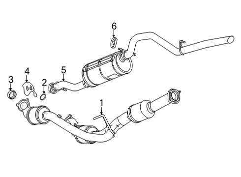 2020 GMC Sierra 2500 HD Exhaust Components Diagram