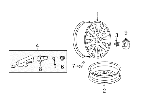 2011 Buick Lucerne Tire Pressure Monitoring Diagram