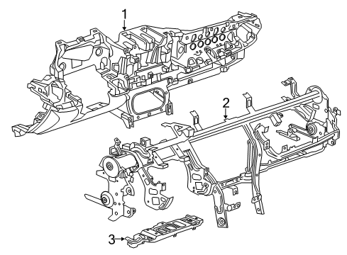 2017 Chevy Camaro Cluster & Switches, Instrument Panel Diagram