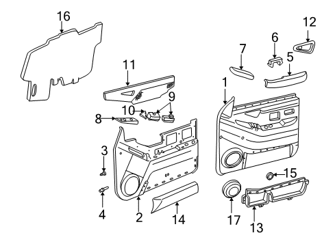 1996 GMC Jimmy Front Door Diagram