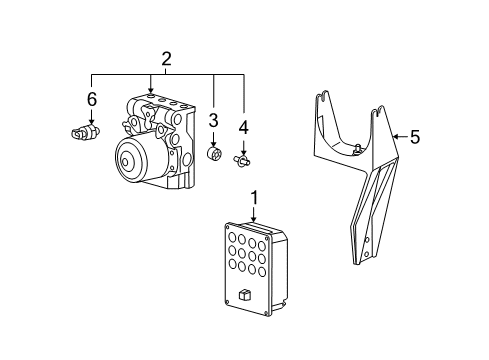 2008 Chevy Corvette ABS Components Diagram