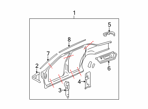 2007 Cadillac DTS Uniside Diagram