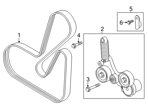 2015 Buick Regal Belts & Pulleys Diagram