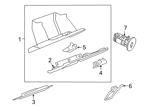 2005 Chevy SSR Glove Box Diagram