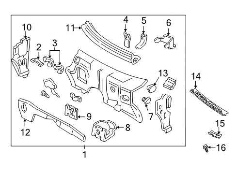 1996 GMC Jimmy Cowl Diagram