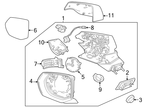 2021 Chevy Suburban Parking Aid Diagram