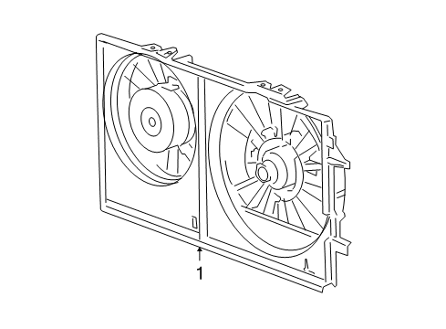 2009 Saturn Aura Cooling System, Radiator, Water Pump, Cooling Fan Diagram