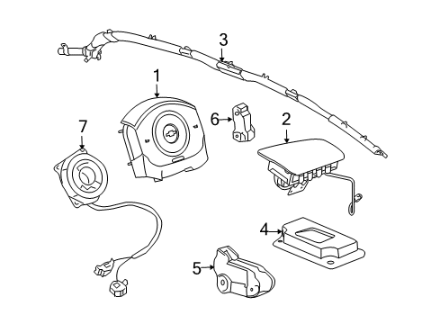 2008 Chevy Cobalt Air Bag Components Diagram