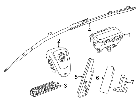 2022 Buick Envision Air Bag Components Diagram
